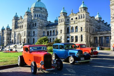 Deuce Coupe days car show in Victoria BC. clipart