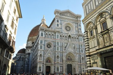 Floransa İtalya manzarası ve şehir alanı.