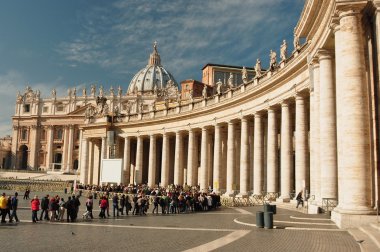Vatikan, Roma İtalya, Vatikan'ın Colonnades.