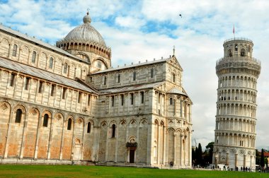 Pisa İtalya, Leaning Tower ve Duomo.