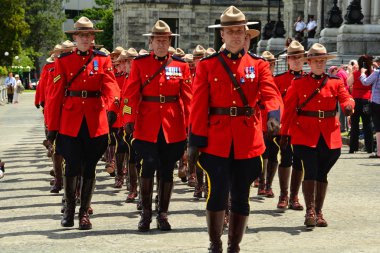 Canadian RCMP marching clipart