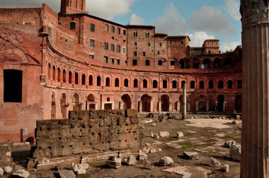 Roma Italy.Hadrian pazarında siteleri