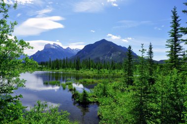 Banff Ulusal Parkı, Alberta Kanada.
