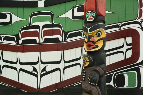 Totem Victoria Bc, Kanada — Stok fotoğraf