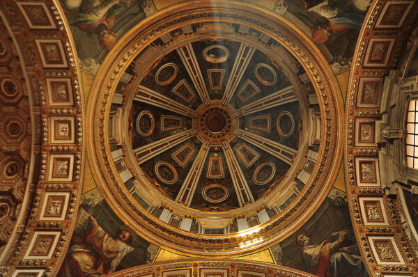 St.Peters church interior and ceiling.