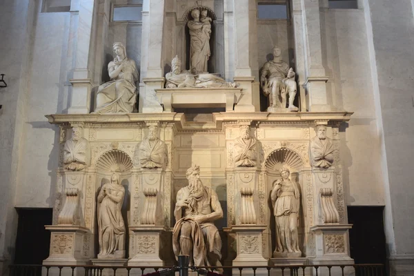 Michelangelo's Moses Rome Italy — Stock Photo, Image