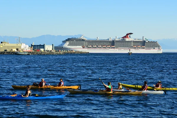 Kajakken in Victoria Bc, Canada. — Stockfoto