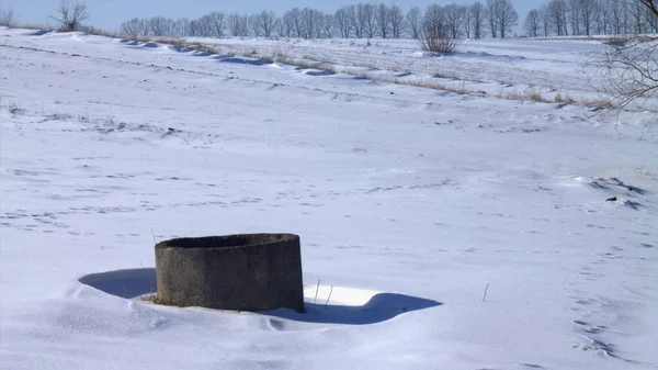 rural well in winter