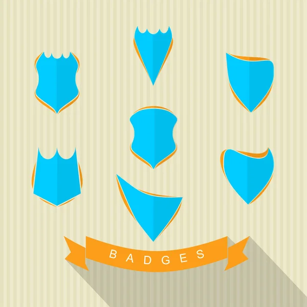 Conjunto de insignias únicas — Vector de stock