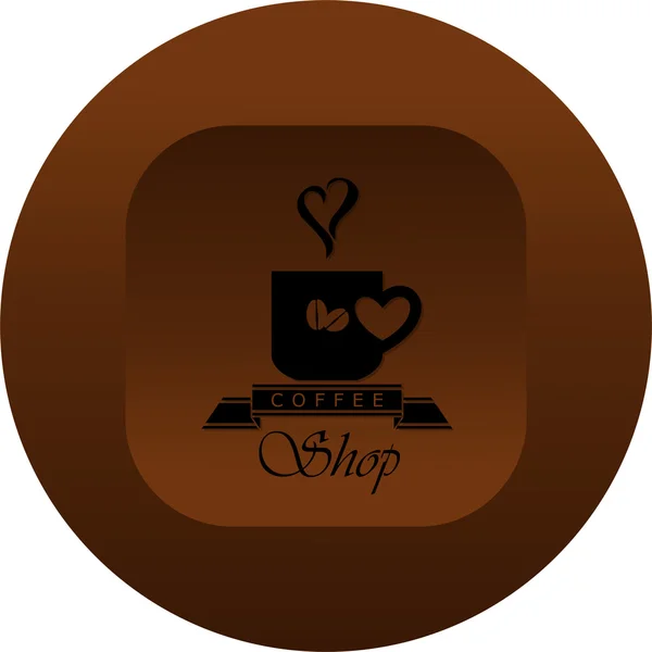 Logo des Coffeeshops — Stockvektor