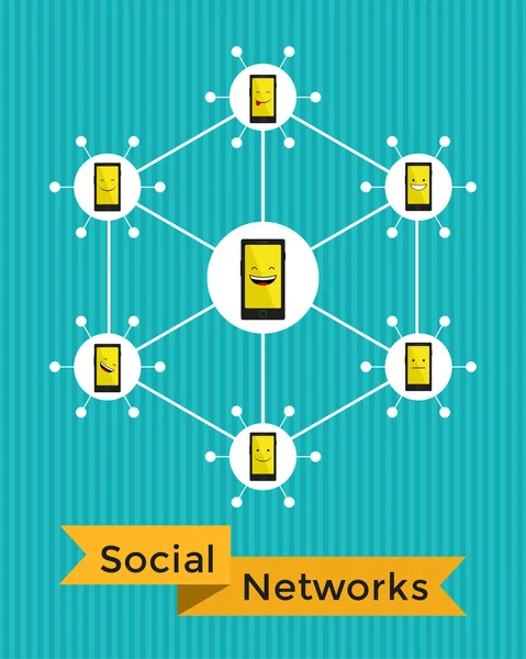 Social Networks — Stock Vector