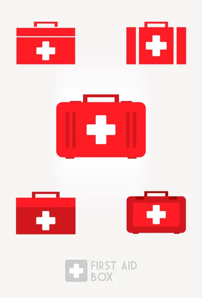 Set boîte de premiers soins — Image vectorielle