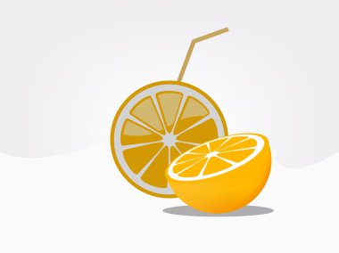 Turuncu illüstrasyon vektör