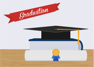 Mezuniyet Cap illüstrasyon