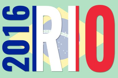 Rio 2016 - Fransa bayrağı Brezilya bayrağı