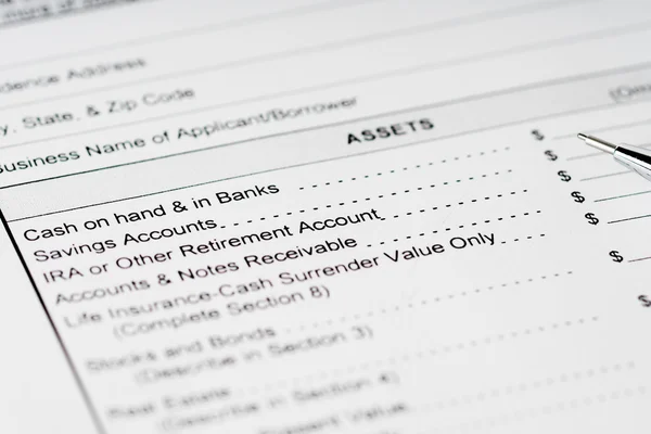 kişisel mali varlıkların formu