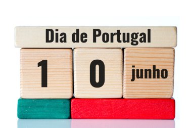 Dia de Portekiz ahşap bloklar