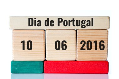 Dia de Portekiz ahşap bloklar