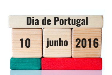 Dia de Portekiz ahşap bloklar