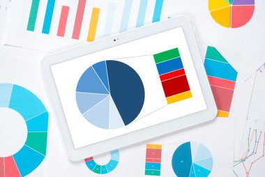 ayrıntılı pasta grafik tablet