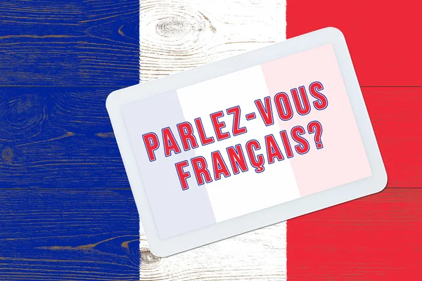 Parlez-Vous francais — Stockfoto