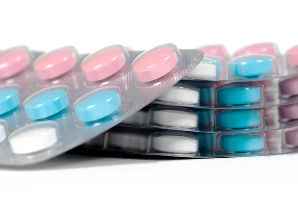 Fem multicolor piller blåsor 2 — Stockfoto