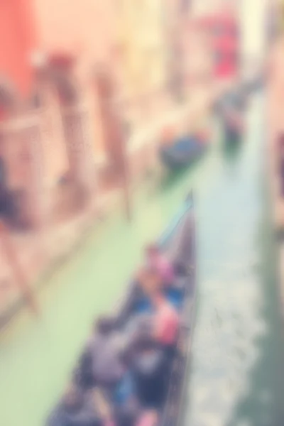 Defocused Background with Gondola full of People — Stock Photo, Image