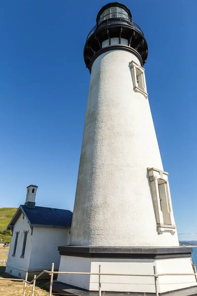 Toren Van Yaquina Head Lighthouse Aan Pacifische Kust Oregon Usa — Stockfoto