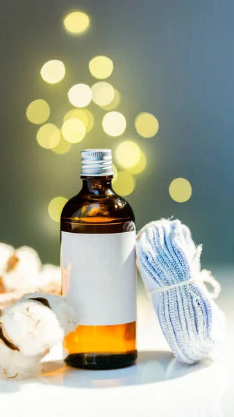 Festive Perawatan Wajah Set Produk Toner Dalam Botol Kaca Dan — Stok Foto