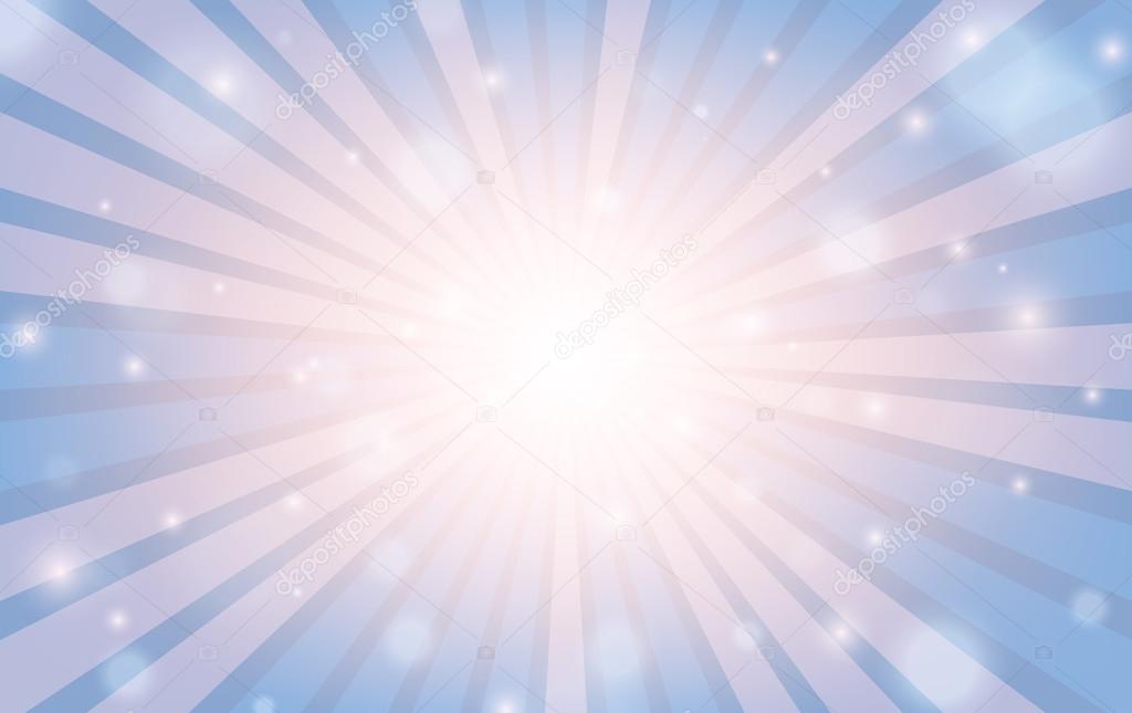 Sun Ray Star Burst Background. Rose quartz and serenity. Vector illustration.