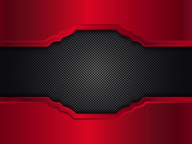Kırmızı Metalik arka plan. Vektör çizim