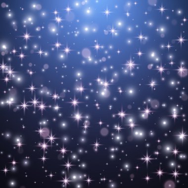 Tatil parlak arka plan yıldızlar ve ışık ile. Vektör çizim