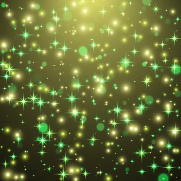 Fondo brillante de vacaciones con estrellas y luz. Ilustración vectorial — Vector de stock