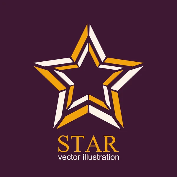 Stern-Logo. Star-Symbol. abstrakte Vektorillustration — Stockvektor