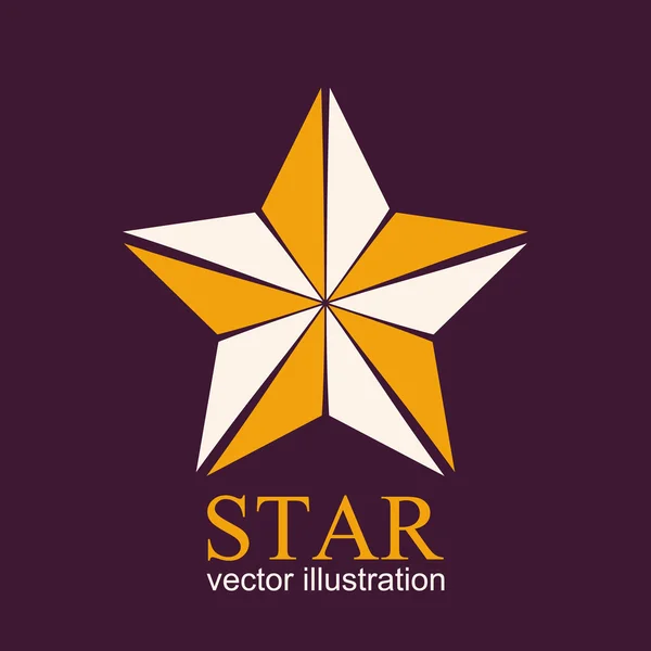 Stern-Logo. Star-Symbol. abstrakte Vektorillustration — Stockvektor