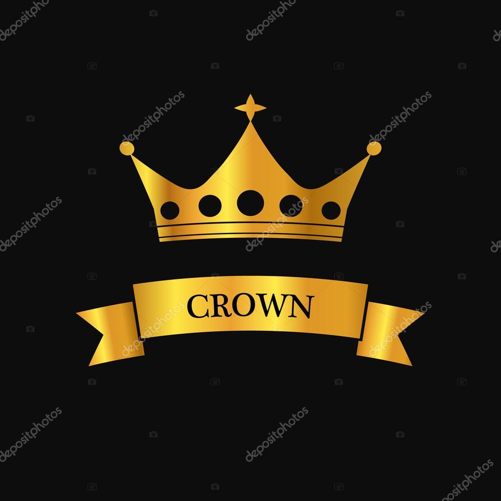 Vector crown logo. Vector illustration EPS10