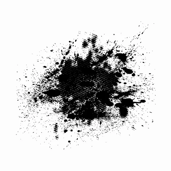 Tintenklecks. Farbfleck. Grunge-Hintergrund. Vektorillustration — Stockvektor