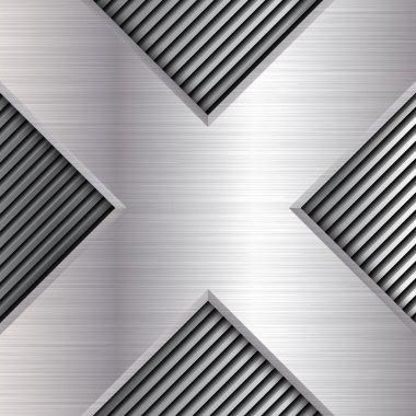 Gümüş metal arka planlar. Vektör çizim