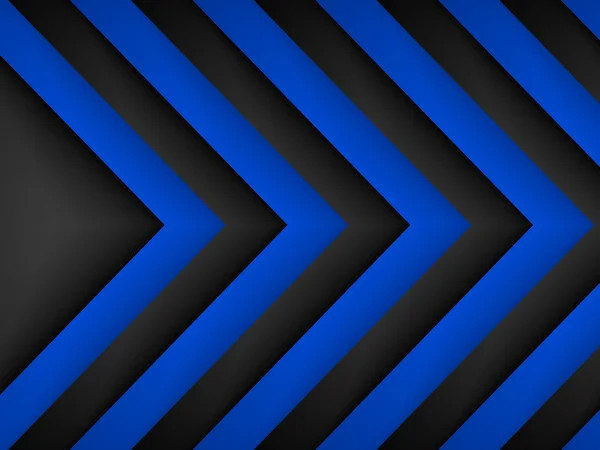 Fondo geométrico abstracto azul y negro. Ilustración vectorial — Vector de stock