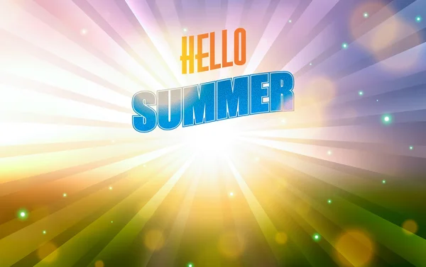 Με φόντο το καλοκαίρι. Γεια σας το καλοκαίρι. Καλοκαίρι Ανατολή ή το ηλιοβασίλεμα φόντο — Φωτογραφία Αρχείου