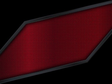 Metal arka plan siyah ve kırmızı. Soyut vektör çizim