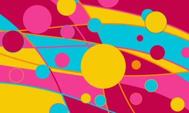 Renkli arka plan. Vektör çizim sanat, baskı, web tasarım, reklam için.