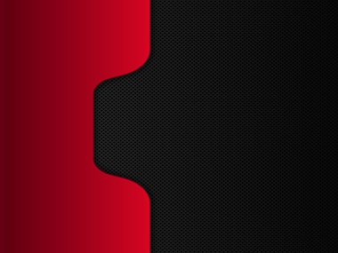 Metal arka plan siyah ve kırmızı. Vektör tasarım şablonu