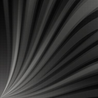 Siyah ve beyaz dalgalar. Soyut vektör arka plan.