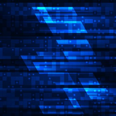 Yüksek teknoloji soyut teknolojik altyapı. Vektör çizim