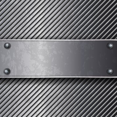 Metal şablon arka plan tasarlamak. Vektör grunge metal arka plan.