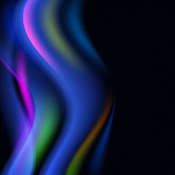 Conception d'ondes floues colorées. Fond lumineux pour vos graphismes créatifs. Illustration vectorielle — Image vectorielle