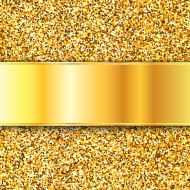 Altın glitter doku. Altın vektör arka plan