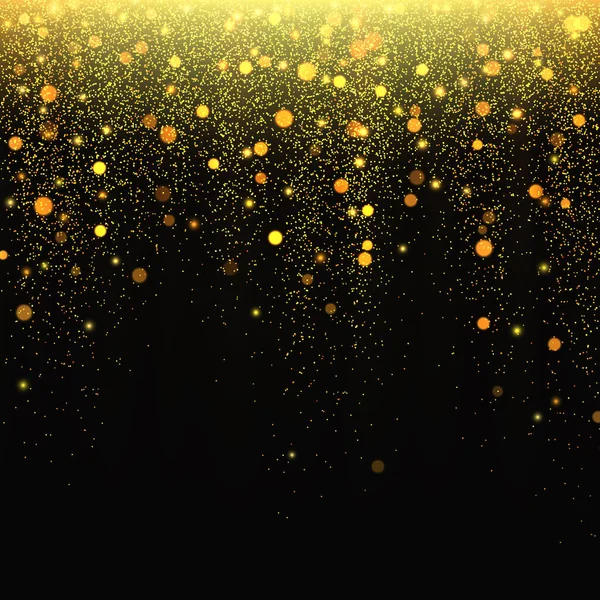 Золотой Блеск Звездной Пыли Векторная Иллюстрация Eps10 — стоковый вектор