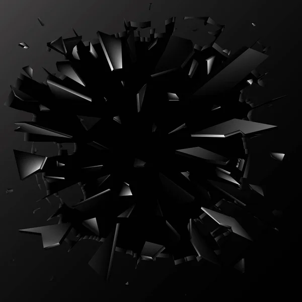 碎玻璃碎片 抽象爆炸 矢量背景Eps10 — 图库矢量图片